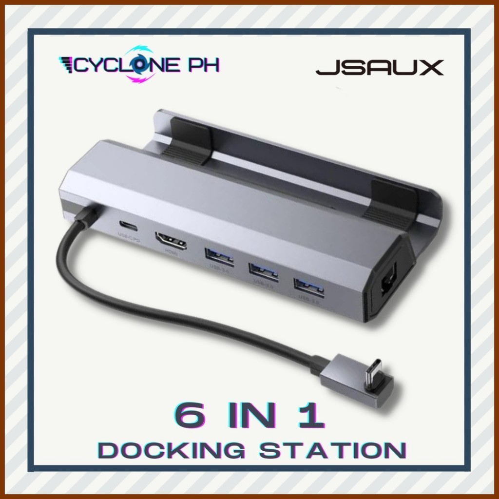♨ ⏚ [Cyclone PH] JSAUX 6 in 1 Docking Station for ROG Ally Steam Deck w ...