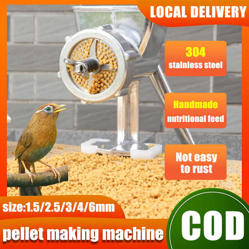 COD 1.5/2.5/3/4/6mm 2024 Manual Feeds Pelletizer Feed Pellet Making