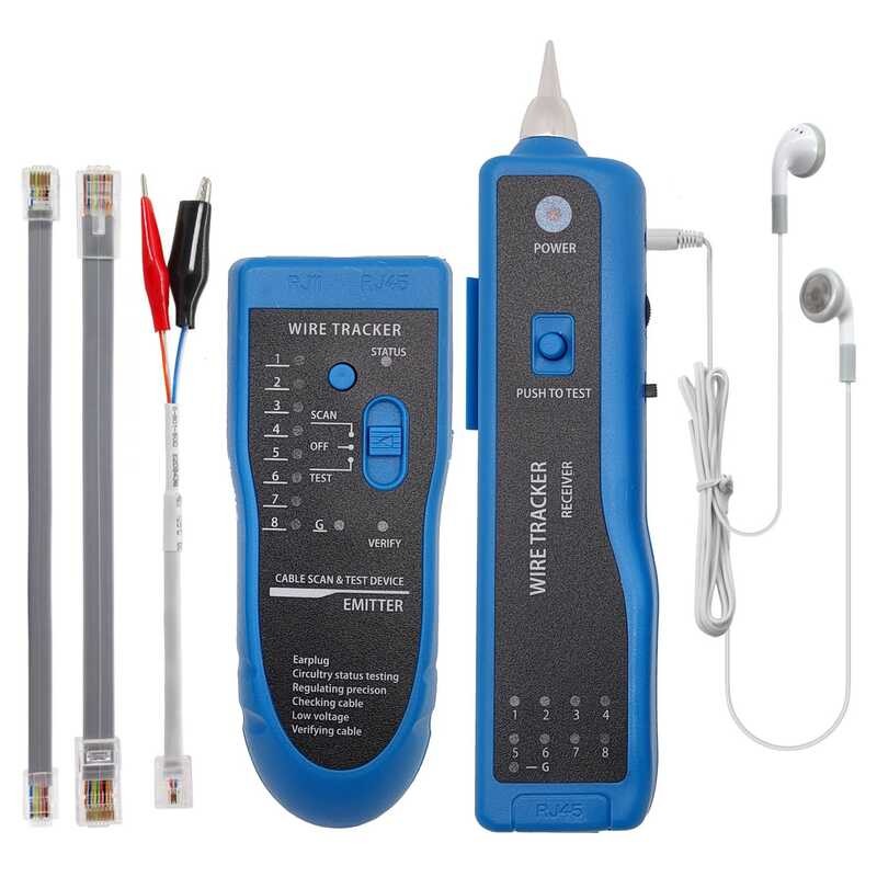 Tester MJiashou Ethernet RJ45 RJ11,Cable Tracker, Network Cable Tester ...