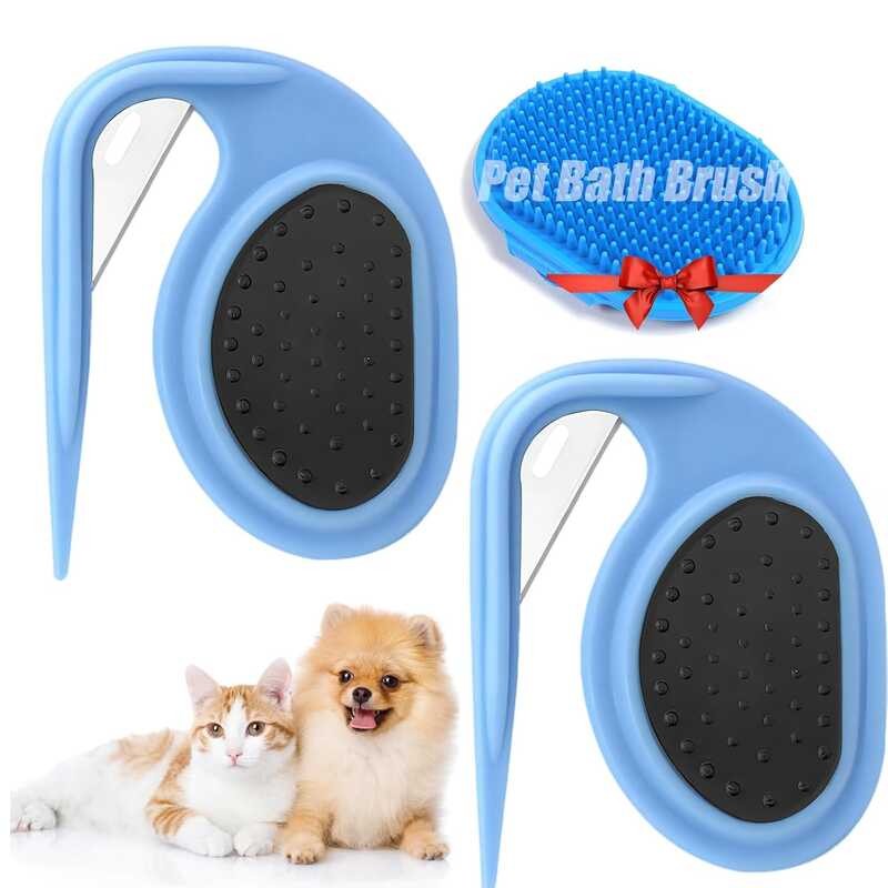 Picture Idea: Knotting De Matting Comb Set Pet Grooming 4 Pieces With
