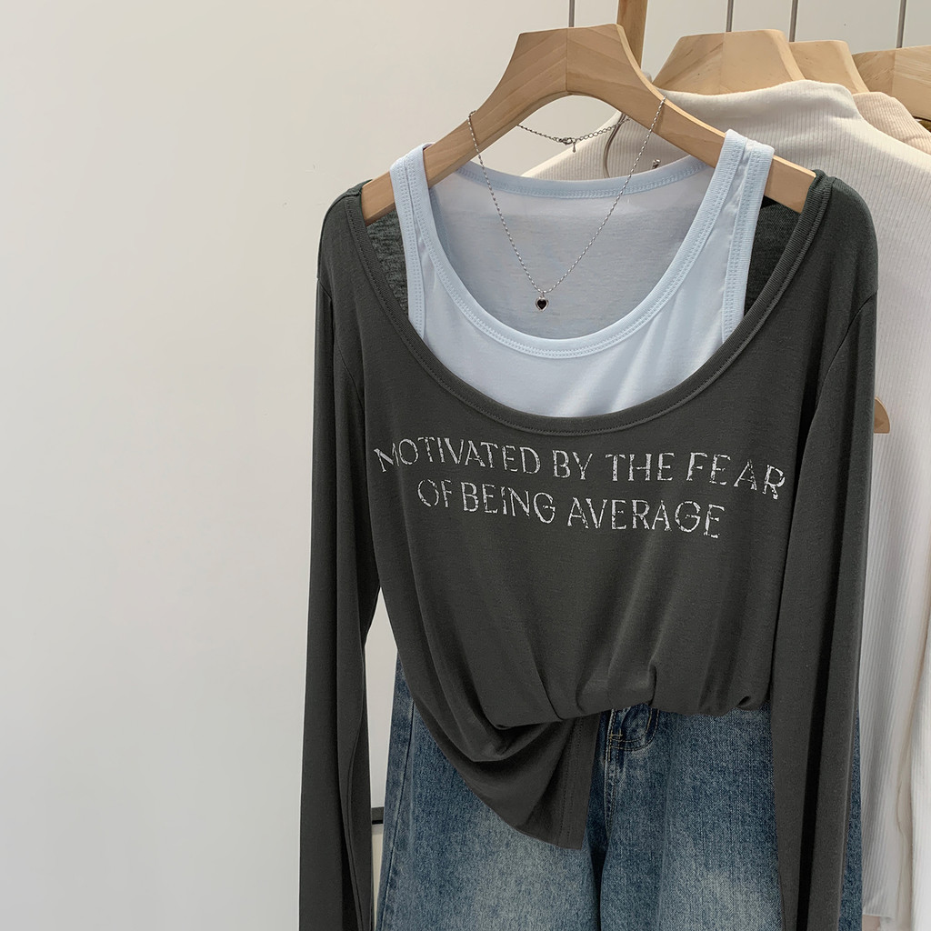Letter Print Loose T-shirt
