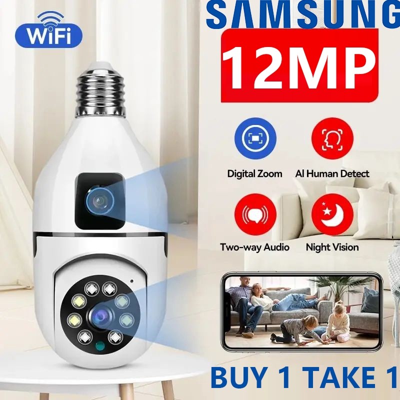 BUY 1 TAKE 1 Samsung CCTV Camera No WIFI Needed V380 Pro Dual Lens ...