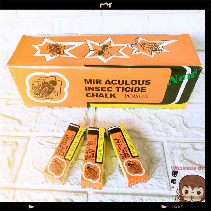 Ws★ Miraculous Insect Chalk Insecticide 50Pcs/Box Chalk Sa Ipis Ebf ...