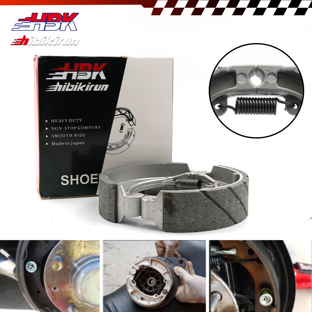 HBK BRAKE SHOE REAR FOR XRM/WAVE/TMX/BEAT/CLICK JAPAN QUALITY | Shopee ...