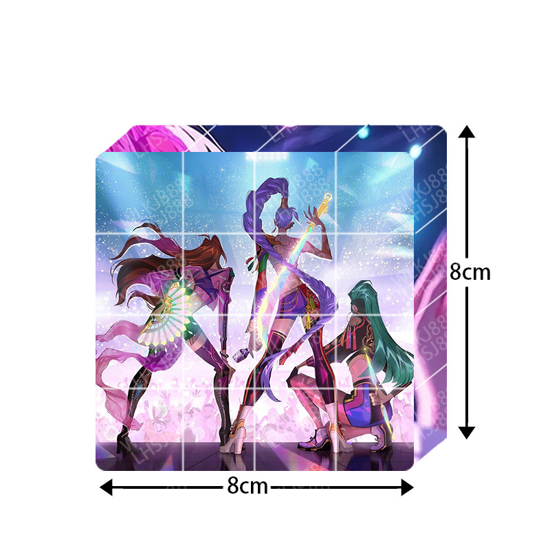 16Pcs KPop Demon Hunters Magnetic Blocks Rumi Building Blocks Zoey Mira ...