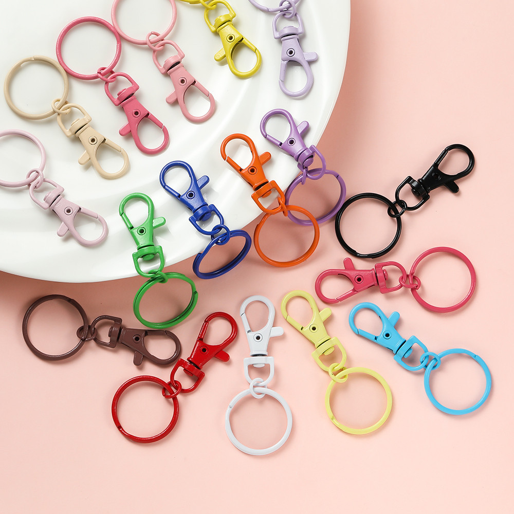 St. kunkka 5pcs 25mm Candy Color Keychain with Key Ring for DIY ...