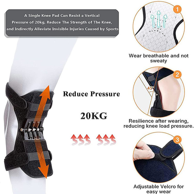 1 Pcs Knee Brace Joint Support Protective Booster with Powerful Springs ...