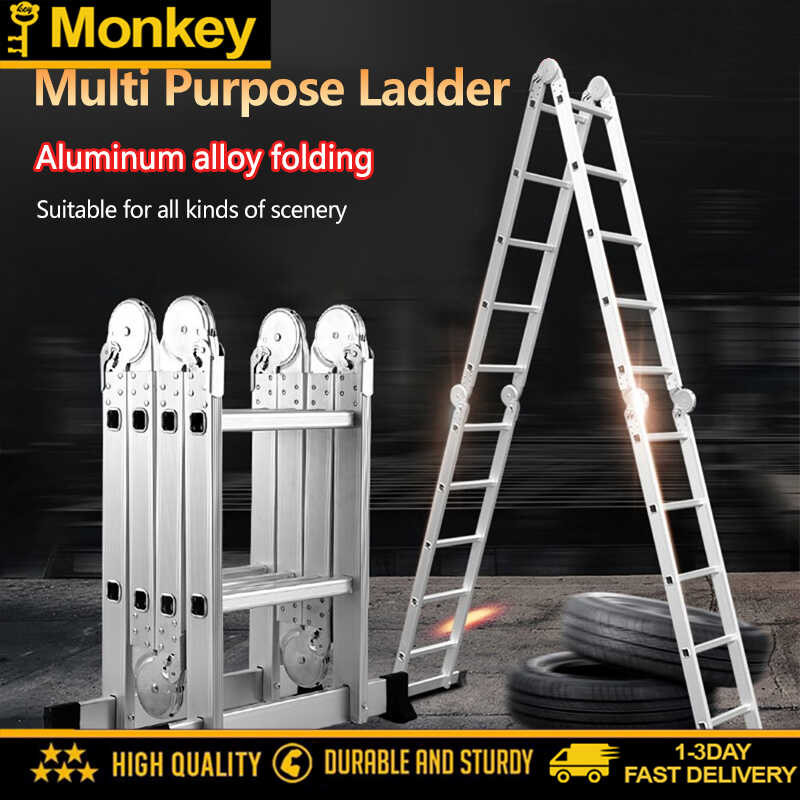 Multipurpose Aluminium 12Ft 16Ft 20Ft Foldable Sturdy Heavy Duty Step ...