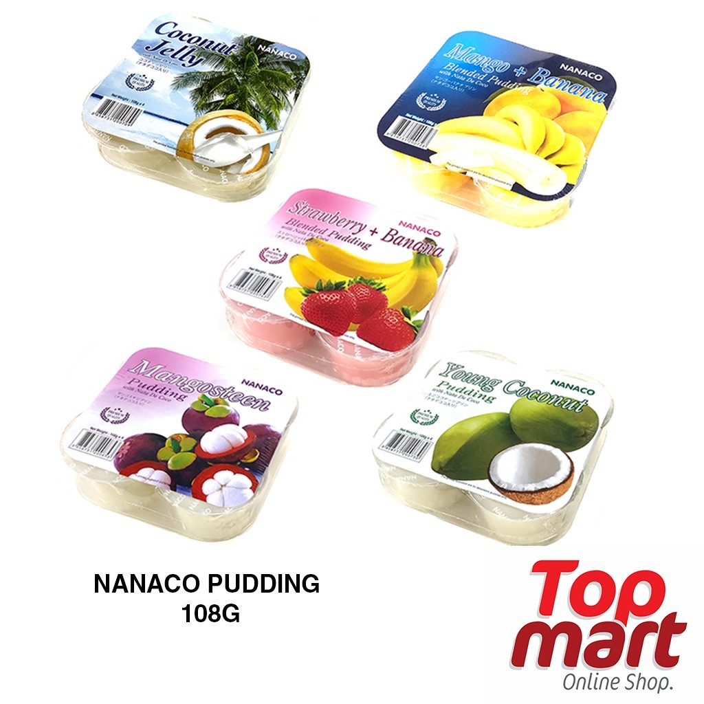 Nanaco Premium Jelly Pudding (108g x 4s) [Mangosteen StrawberryBanana