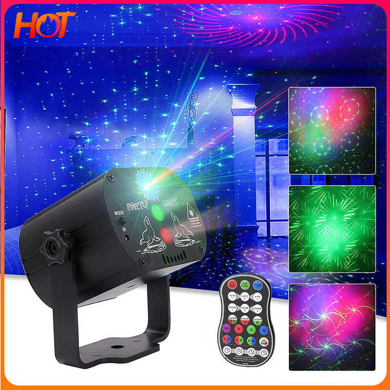 60 Pattern USB Laser Projector Mini DJ Disco Light Party Stage Lighting