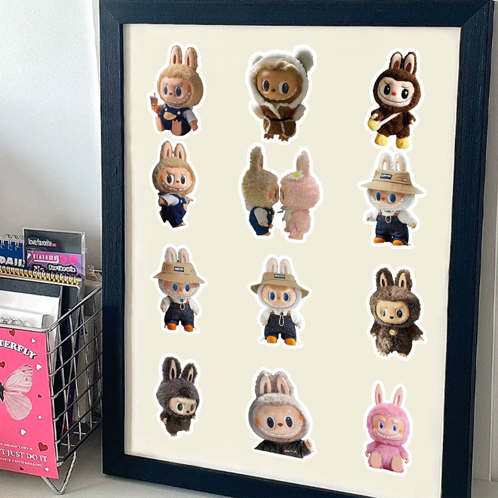 Labubu Sticker Cute Cartoon Graffiti Stickers Diy Waterproof Stickers