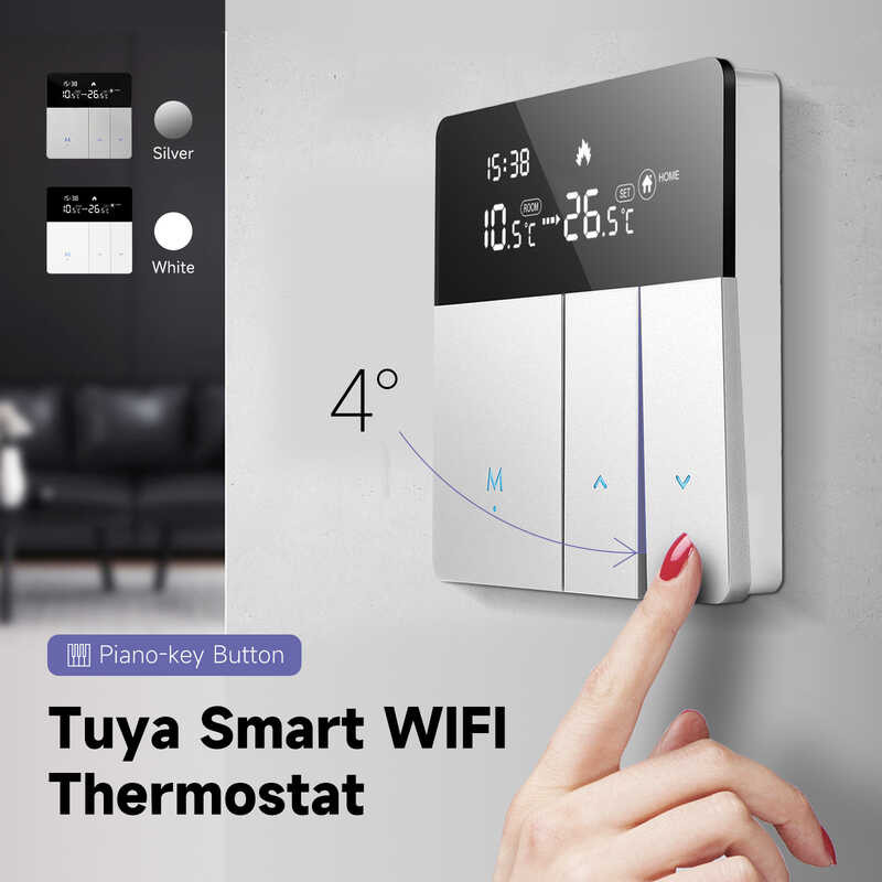 Beok Tuya Smart Gas Boiler Thermostat Wifi or Heating Temperature