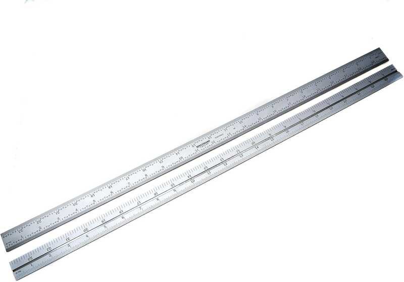 Échelle De Précision Machiniste 6" (4R) - Graduations 1/8, 1/16, 1/32, 1/64 - Pratt & Whitney, Neuve