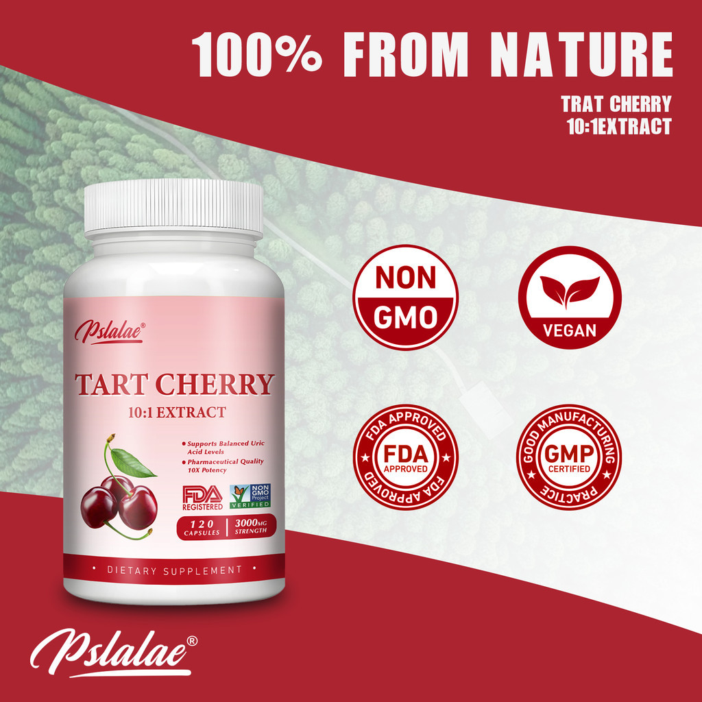 Tart Cherry 10:1 Extract 300 mg, 10:1 extract, equivalent to 3000 mg ...