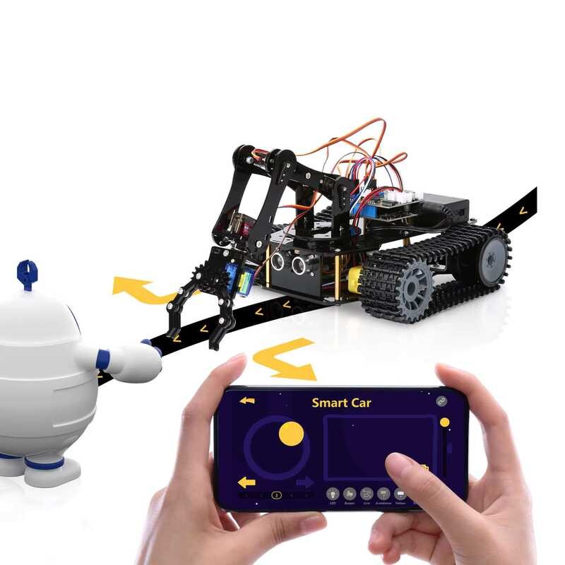 Remote Wifi Control Mecanum Function Sensor Driven Encoded Robot Arm ...