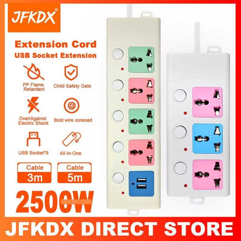 [Freebies] Power Extension Wire USB Socket Colors Portable Plug 2 ...