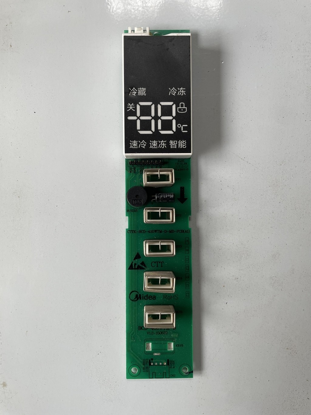 Midea Refrigerator Display Board Touch Panel BCD-536WKM Display ...