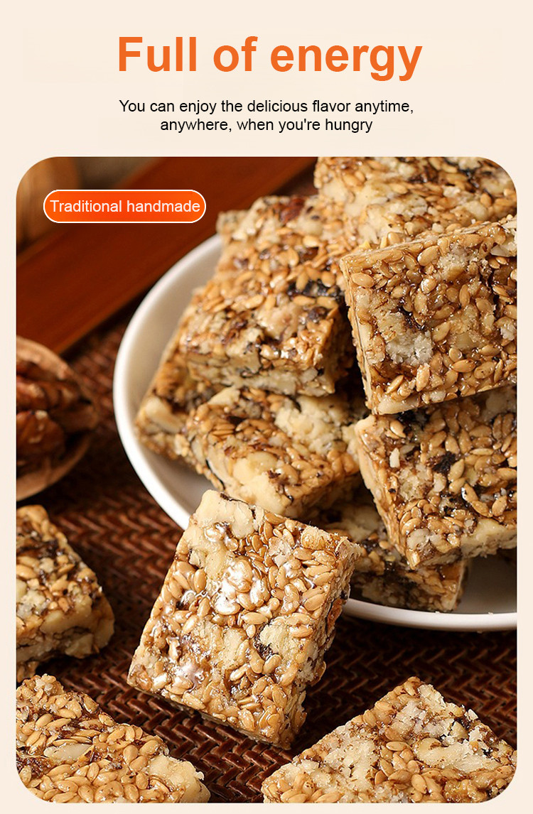 0 Sucrose High Fiber Flax Seed Walnut Crisps Crunchy, Organic ...