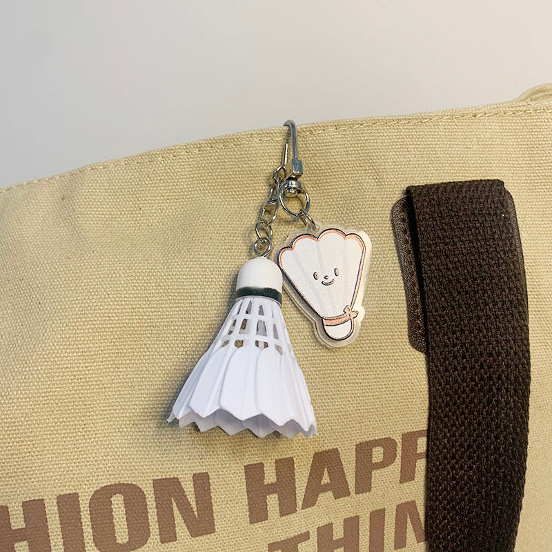 Best Friend Matching Keychains - Cute Badminton Racket Set, Sports ...