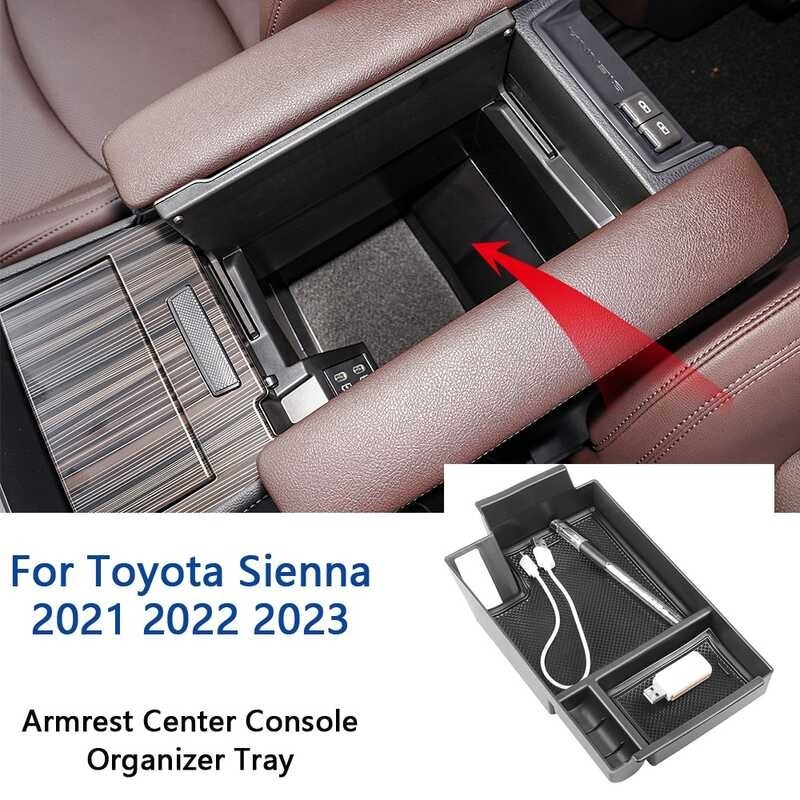 Para Sa Toyota Sienna 2021 2022 2023 Center Console Organizer Tray ...