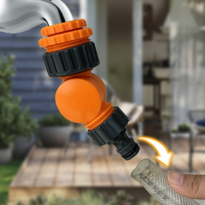 Garden Watering Faucet Connector - 180° Rotatable Thread Water Tap ...