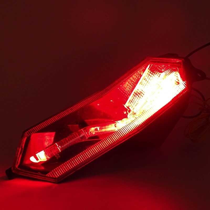 Mga bahagi ng Motorcycle DOT & E-Mark Led Integrated Blinker Taillight ...