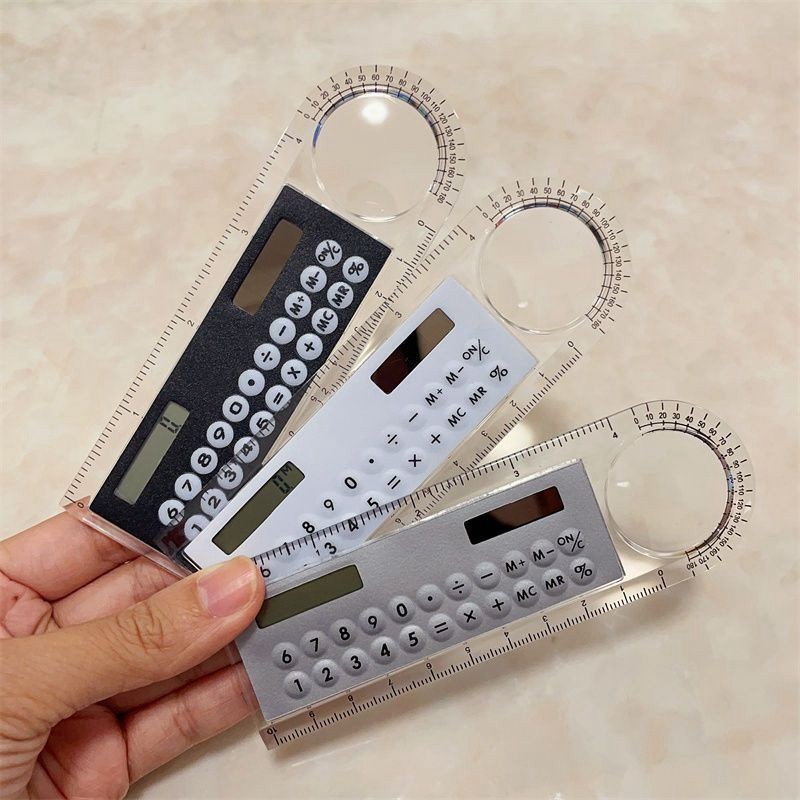Ruler Multifunctional 10cm Ruler Student Stationery Protractor | Shopee ...