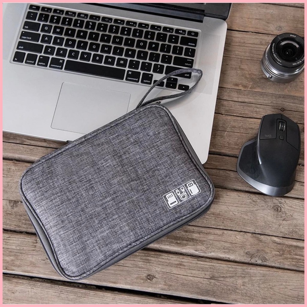 Travel Organizer Portable Cable Storage Pouch Gadget Bag Waterproof