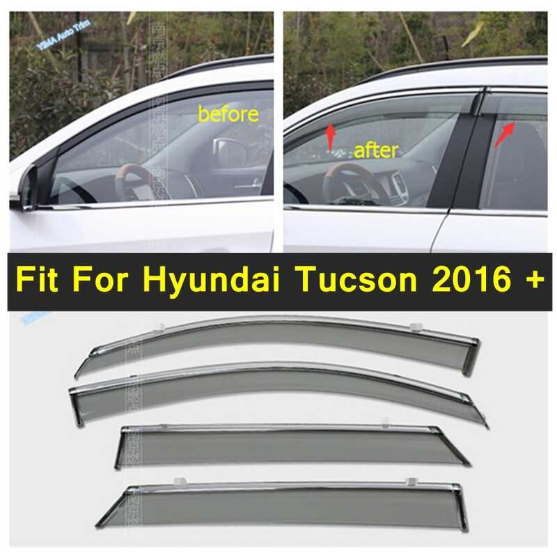 Car Window Lapetus Visors Awnings Wind Rain Guard Deflector Vent Cover