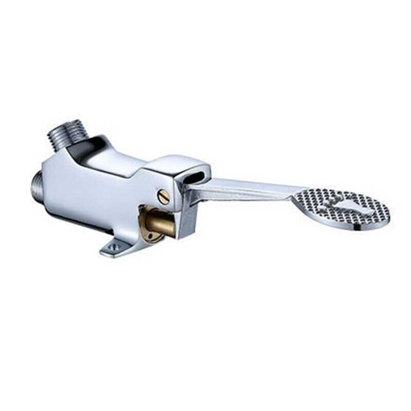 Vertical Basin Cold Water Switch Foot Pedal Control Sink Faucet ...