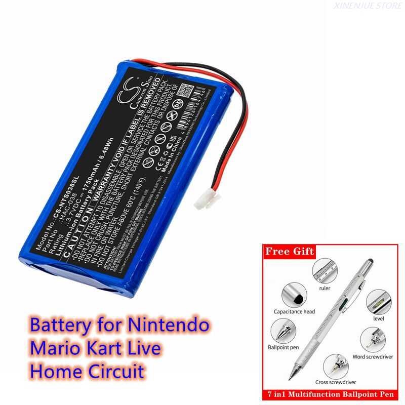 Game 53 Console Battery 3.7V/1750mAh HAC-038 para sa Nintendo Mario ...