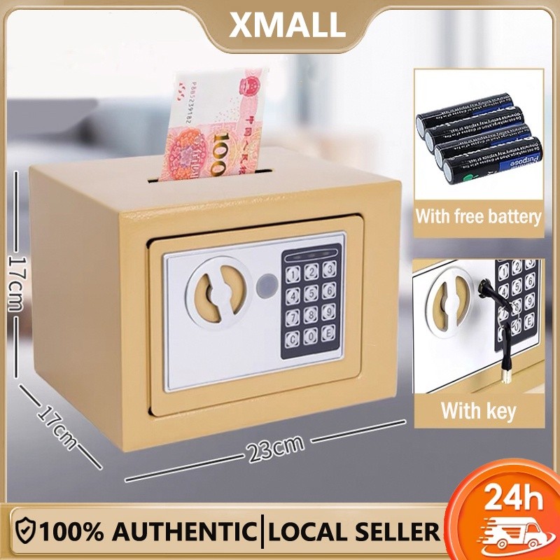 Digital Keypad Lock Safe Box Household Mini Strongbox Wall Bedside ...