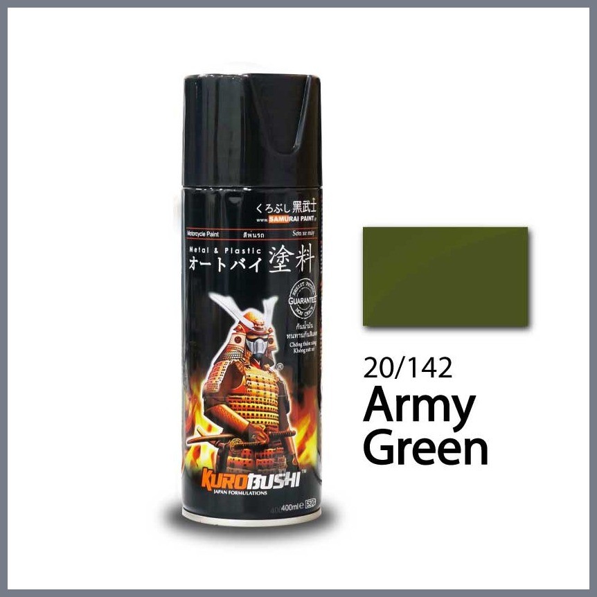 SAMURAI SPRAY PAINT 20/142 Army Green Standard - Cash on Delivery (COD ...