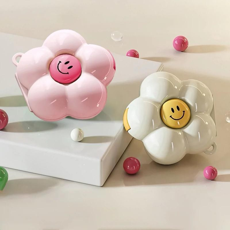 Compact Flower Shaped Pill Crusher Cutter Weekly Daily Vitamin Medicine ...