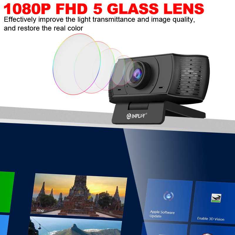 Inplay C1080P-PRO Web Camera USB 2.0 Port Hi-Speed Web Camera For ...