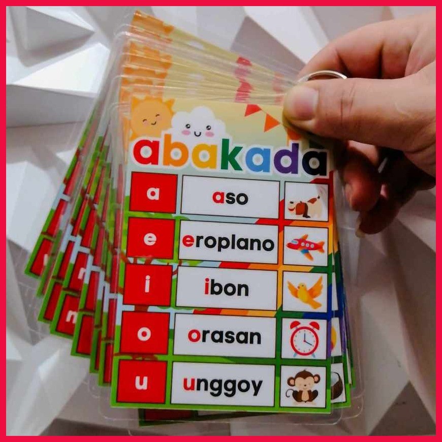 ♀ ABAKADA Pantinig Unang Pagbasa Tagalog Flashcard Laminated ...