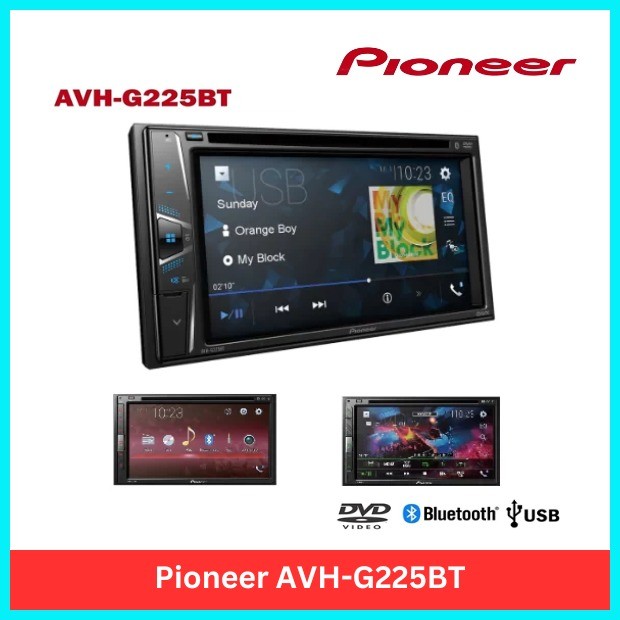 Pioneer AVH-G225BT In-Dash Double-DIN DVD Multimedia AV Receiver with 6 ...