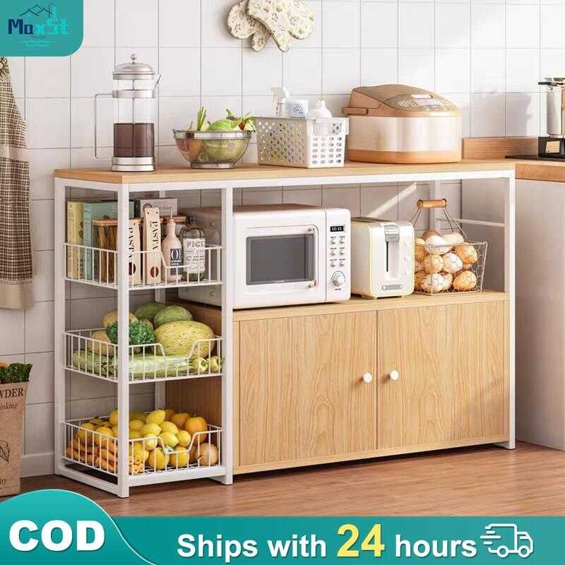 MS Kitchen Storage Rack With Cabinet Organizer Shelf Cupboards ...