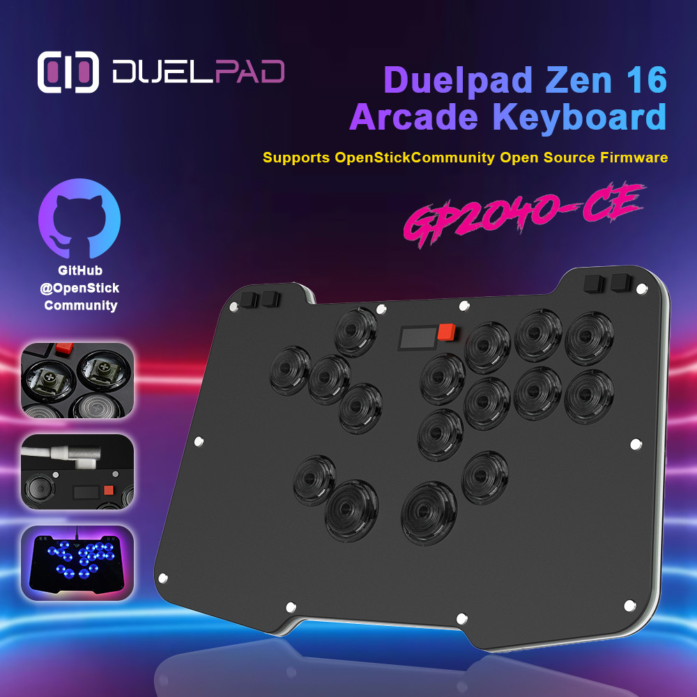 Ergonomic Leverless Controller Based On GP2040-CE Ergo-split All-button ...