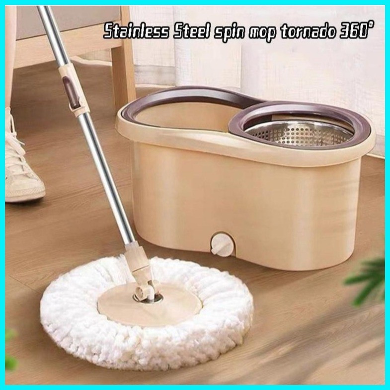 ASL 360° Magic Spin Mop with Bucket Easy Rotating Floor Map Heavy Duty ...
