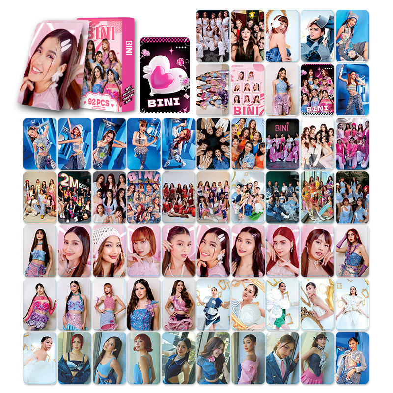 In Stock 55PCS Card BINI Photocard New Hot Filipino Female Idol Group ...