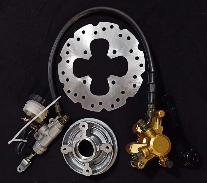 Convertion Rear Brake Set (Rear Disc Plate, Master Caliper With Brake ...
