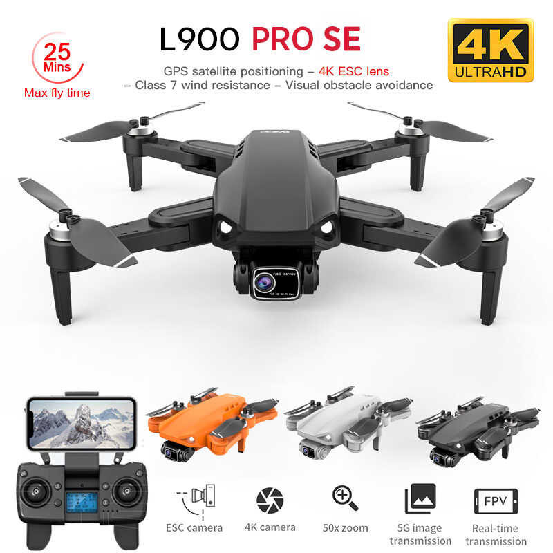 L900 Pro SE 4K HD Camera GPS Drone Profesional 5G WIFI FPV Quadcopter ...