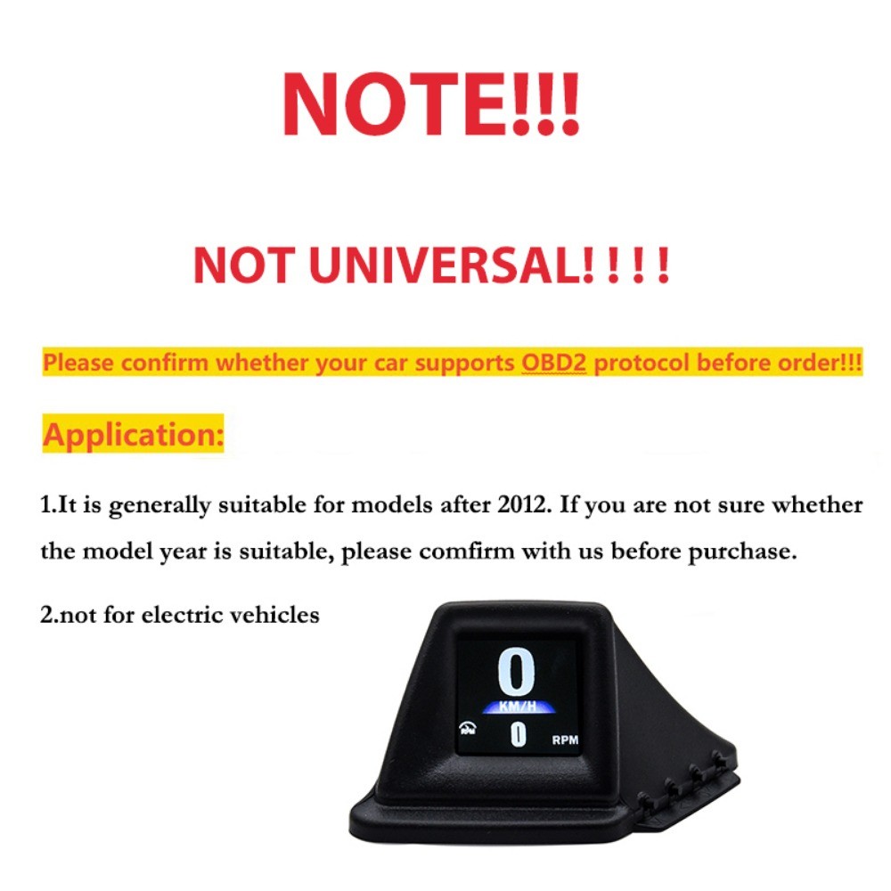 New OBD+GPS dual system headup car tachometer display HUD gadget car