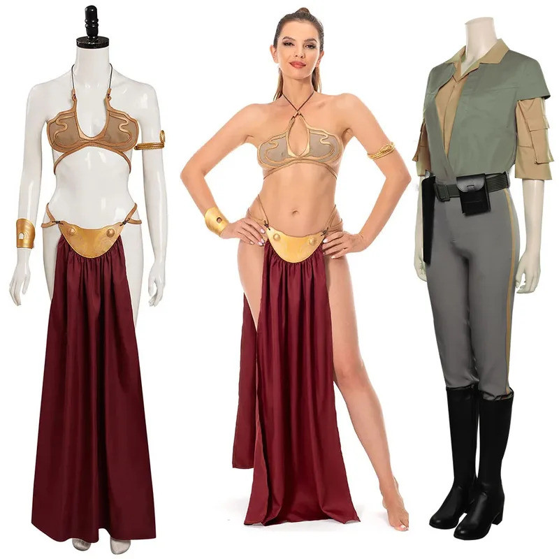Princess Leia Slave Return of the Jedi Costume Gold Bikini
