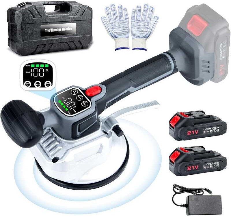Vibration Tool,Prodcyc Cordless Leveg hine with LCD Display & 2 Battery ...