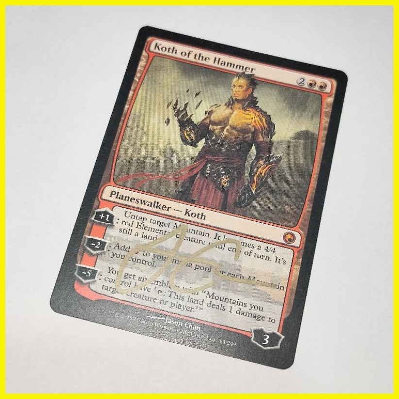 MTG Card KOTH OF THE HAMMER Signed by Artist Magic the Gathering