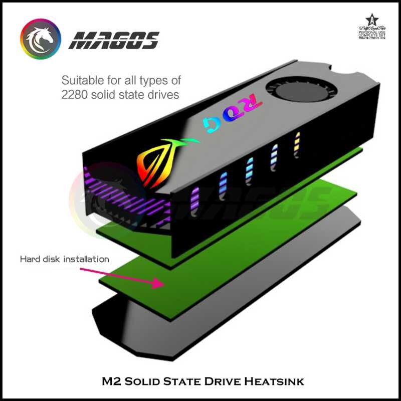 M.2 [sfxp93] ROG SSD NVME Heat Sink 2280 Solid State Hard Disk Aluminum ...