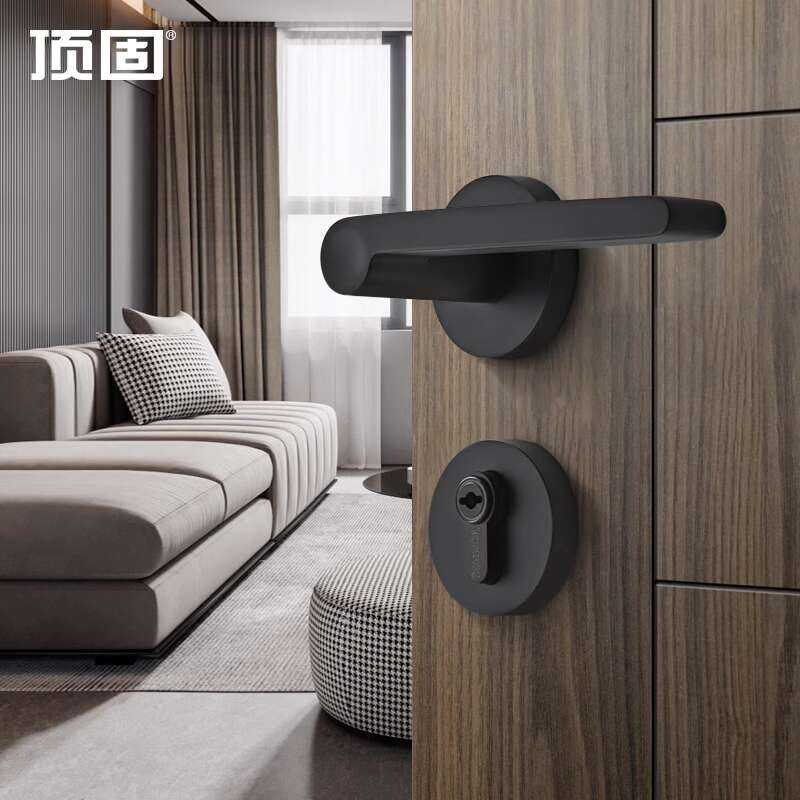 Top Series360017Simple Safety Solid Wood Door Handle Lock Set ...