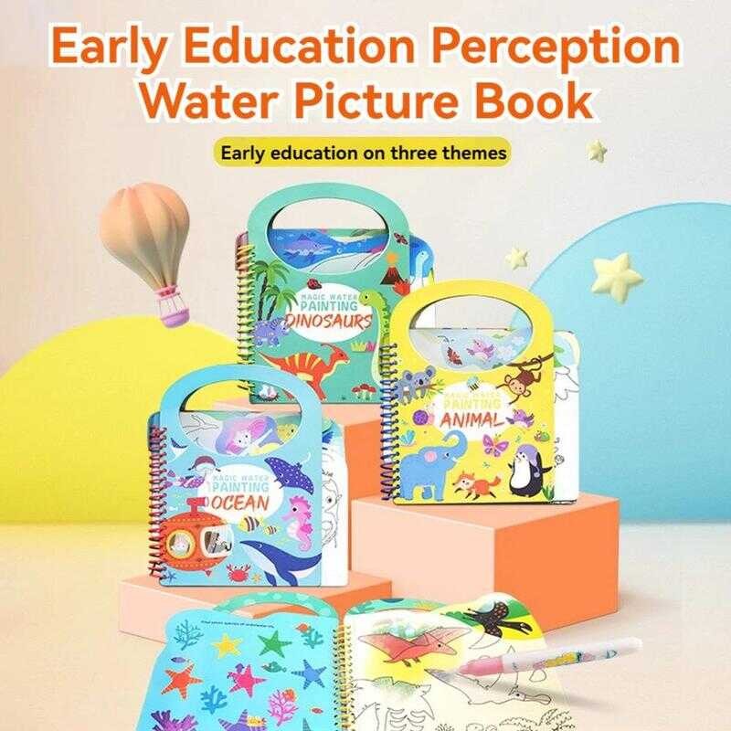 Baby Coloring For Kids Water Magic Drawing Educational Toys Book Ba0 ...